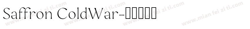 Saffron ColdWar字体转换